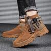 Fashion Boots for Men Camouflage Desert Boots High-top Sneakers Non-slip Work Shoes for Men Buty Robocze Meskie  Motorcycle Boots