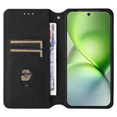 For Vivo X200 Pro Mini 5G Wallet Case Rhombus Imprinted Leather Phone Cover
