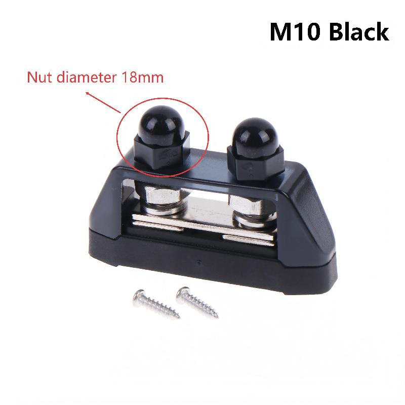 M8 M10 200A Power Busbar Distribution Panel Dc Dual-Stud Battery Terminal Connector Universal For Automotive & Marine