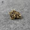 solid copper Frog Feng Shui Toad Chinese Golden Frog Money Lucky Fortune Wealth Office Tabletop Ornament Home Decor Lucky Gifts