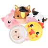 10pcs Farm Animals Party Disposable Paper Plates Pig Cow Sheep Shaped Food Tray Tableware Kids Birthday Party Favors Supplies