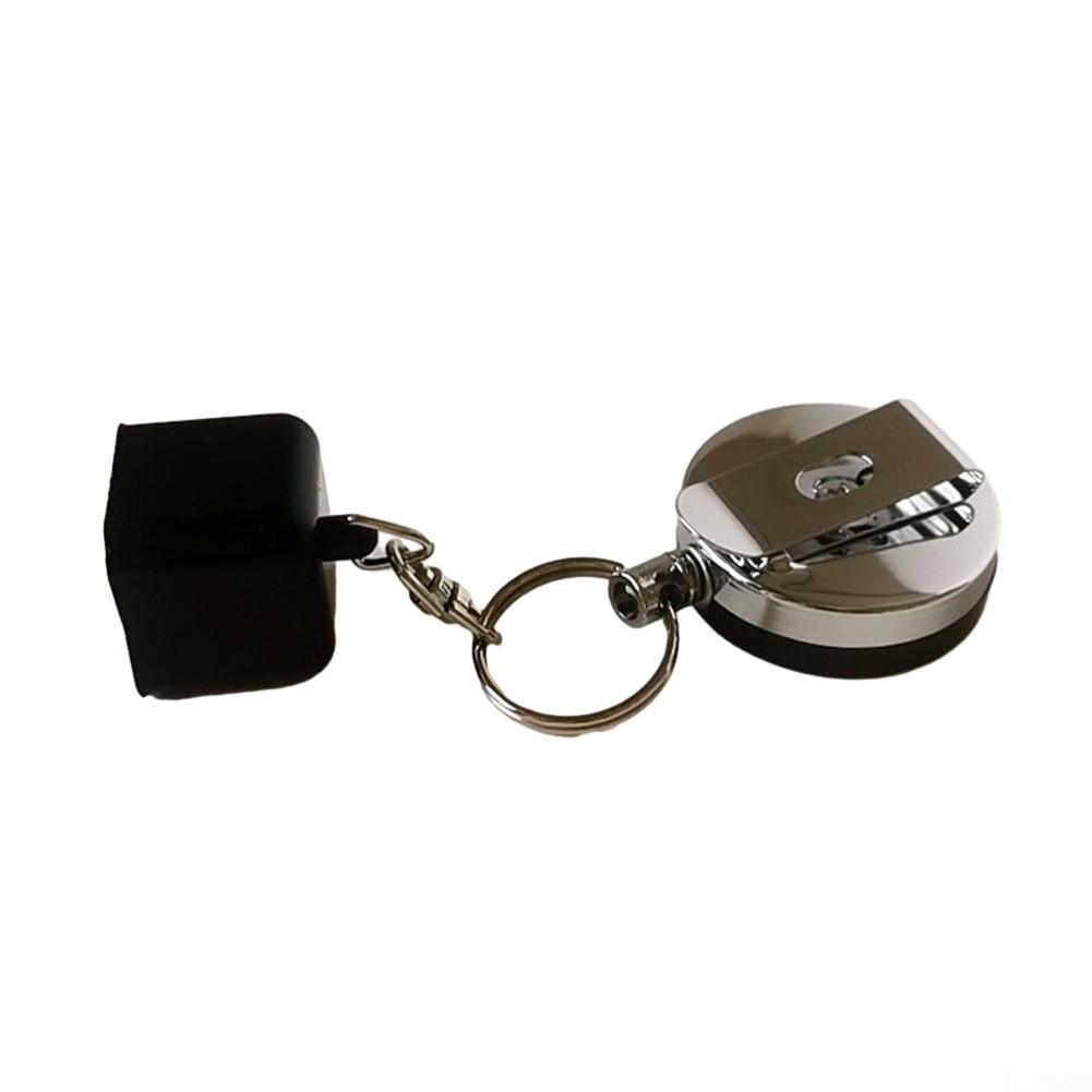 25*25*23mm Cue Chalk Holder 32g Black Retractable Rope