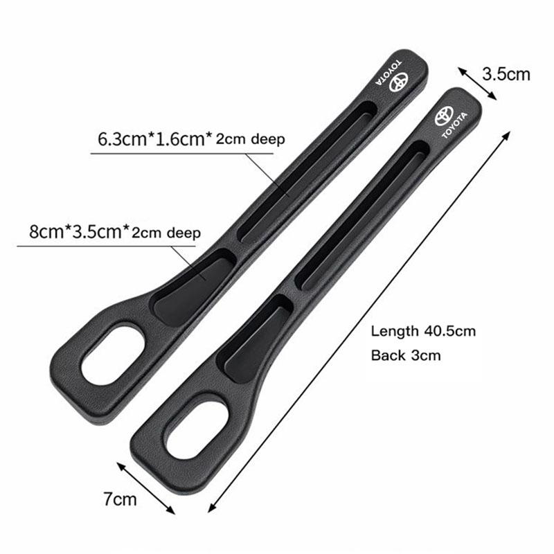 Car Seat Gap Filler Side Seam Leak-proof Plug Keyring For Toyota 86 Camry CHR Corolla RAV4 Yaris Prado Prius Supra Alphard Venza