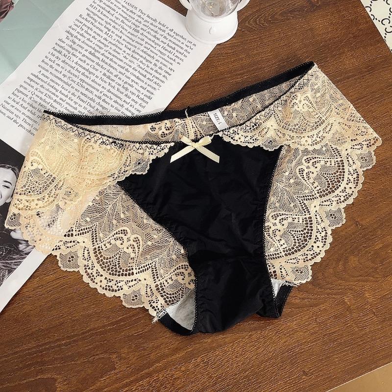

Трусики женские ретро цветные блокированные высококачественные сексуальные кружевные утягивающие живот из чистого хлопка со средней талией удобные треугольные трусики трусы нижнее белье XXXL жёлтый