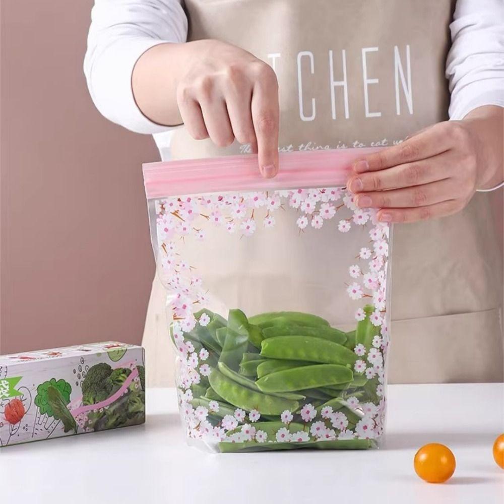 Self-Sealing Design Sealed Storage Bag Food Grade Thickened Plastic Bag  For Refrigerator