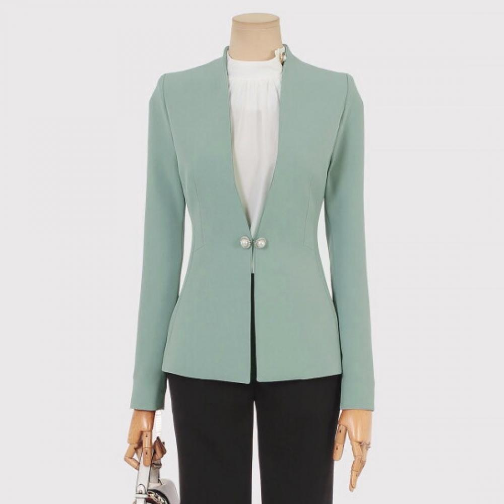Win Formal Jacket With Chic Cut Brooch Set