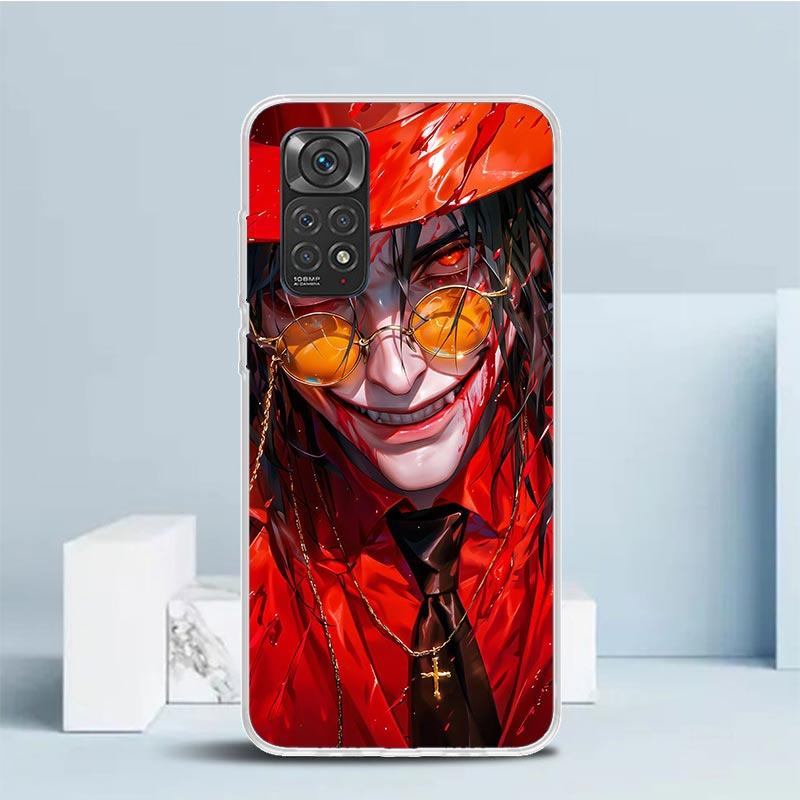 A-Alucard Hellsing Anime Soft Cover for Xiaomi Redmi Note 15 14 13 12 Pro Plus Phone Case 14S 11S 11T 11E 10S 10 4G Pattern Shel