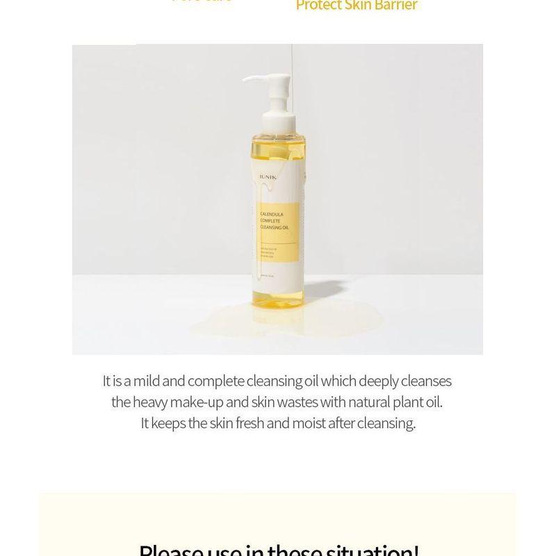 IUNIK Calendula Komplettes Reinigungsöl 200 ml