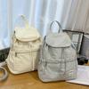 Schoolbag Fashion Travel Backpack Women's Storage Drawstring Bag Niche School Bag Lightweight College Student Class Backpack Commuter School Bag