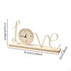 Artistic Clock Sculpture Table Timepiece Free Standing 32.2x6x17.5cm for Living Room