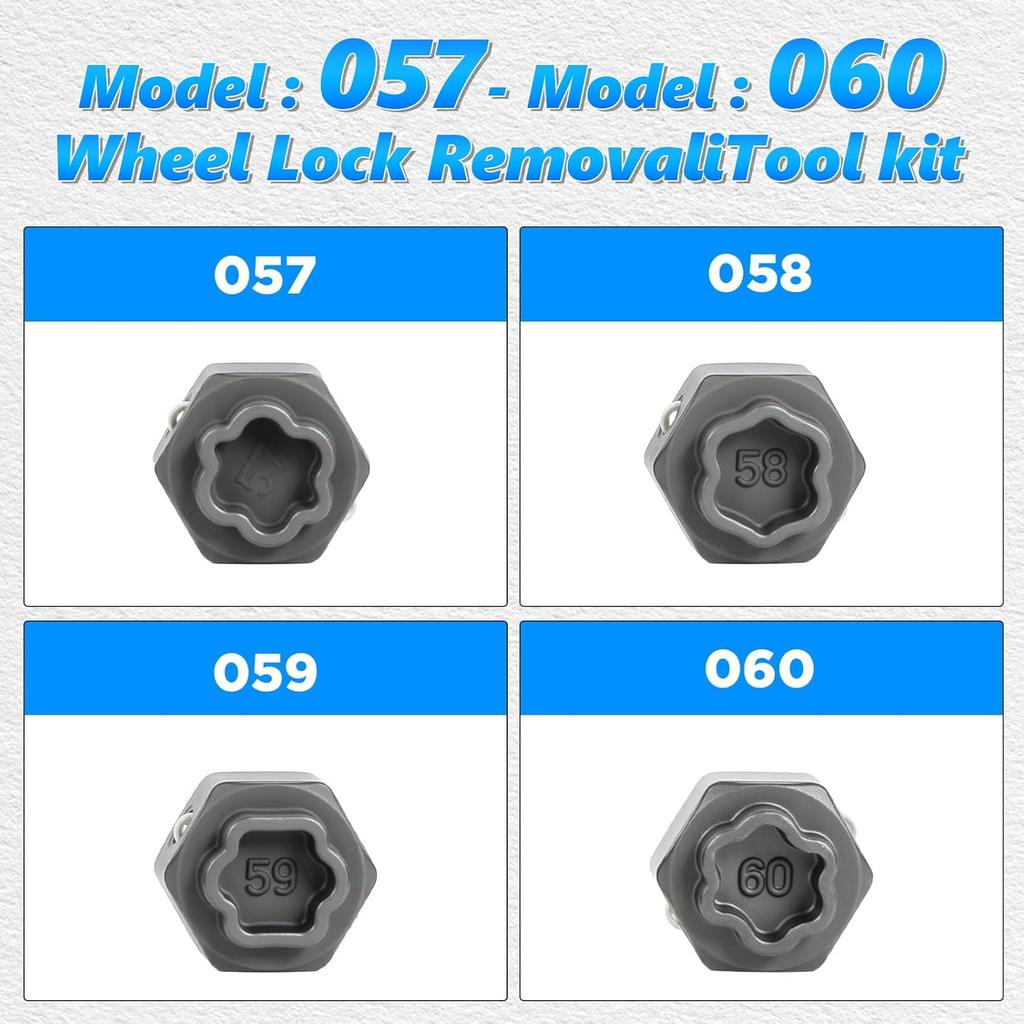 22PCS Wheel Lock Key Set for BMW Anti-Theft Screw Sleeve Removal Tools