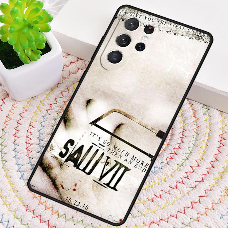 Jigsaw Saw soft Silicone Phone Case For Samsung Galaxy note 10 pro S26 S25 S24 S23 S22 S21 Plus S25Ultra Capa Cover