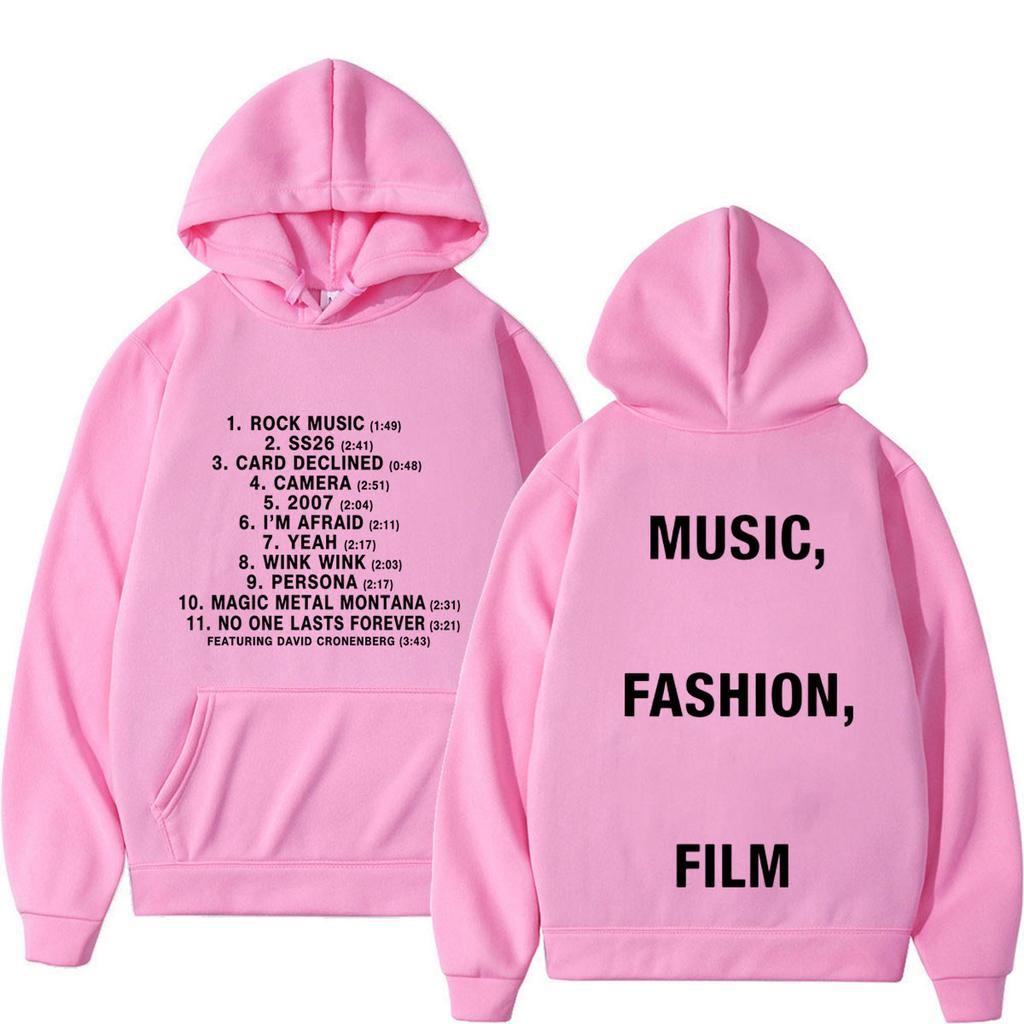 Album Music Film Tour Print Hoodie Men Women Fashion Sweatshirts Winter Loose Casual Hip-hop Pullover