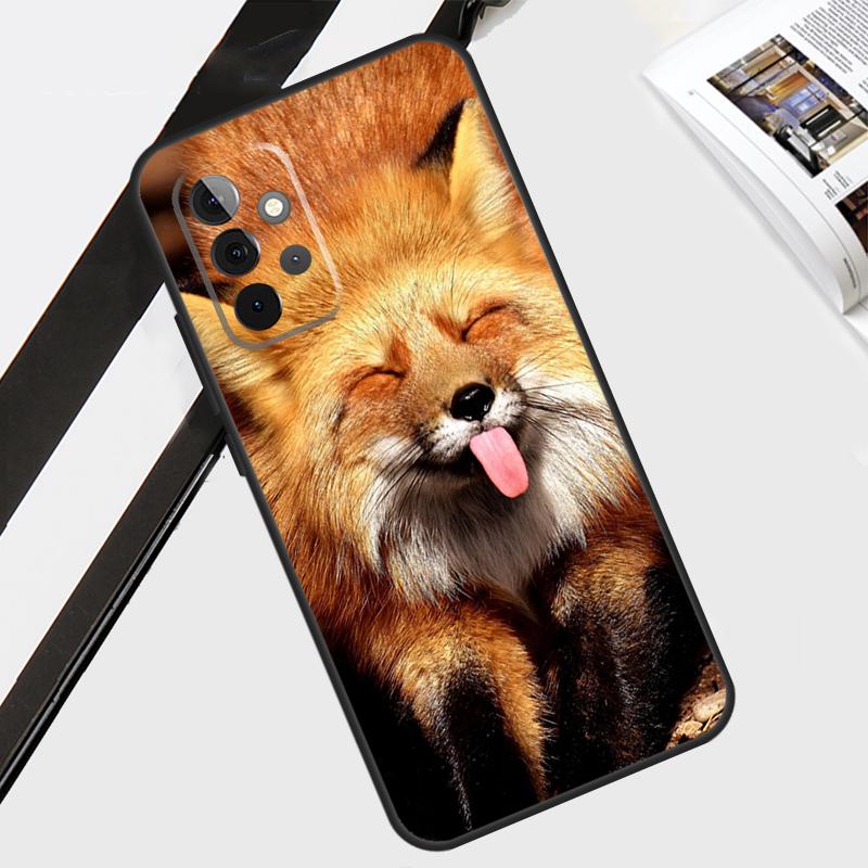 Cute Fox In Autumn Case For Samsung Galaxy A55 A35 A15 A56 A36 A26 A16 A06 A54 A34 A14 A12 A22 A32 A52 A13 A53