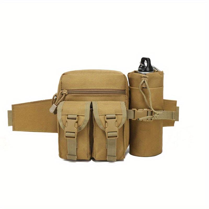 Tactical Men Waist Pack Nylon Hiking Water Bottle Phone Pouch Outdoor Sports Hunting Climbing Camping Belt Bag