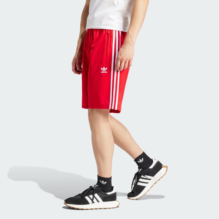 Adidas Originals Adicolor Firebird Elastic Waist Casual Shorts Men Bottoms Red IM9421