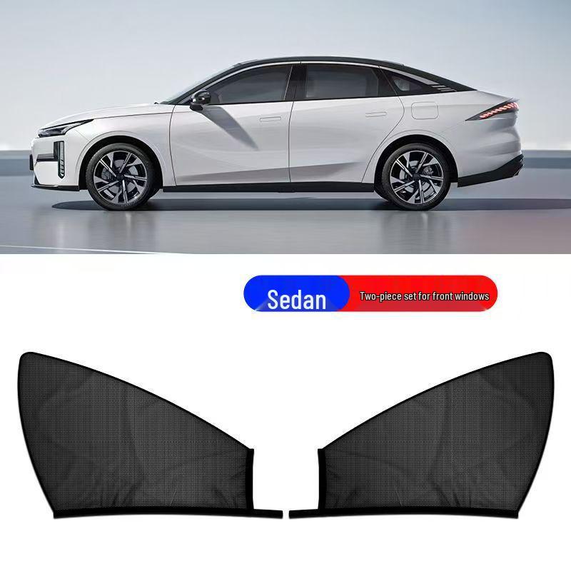 Universal Car Window Mosquito Net & Sun Protector with Heat Insulation and Ventilation