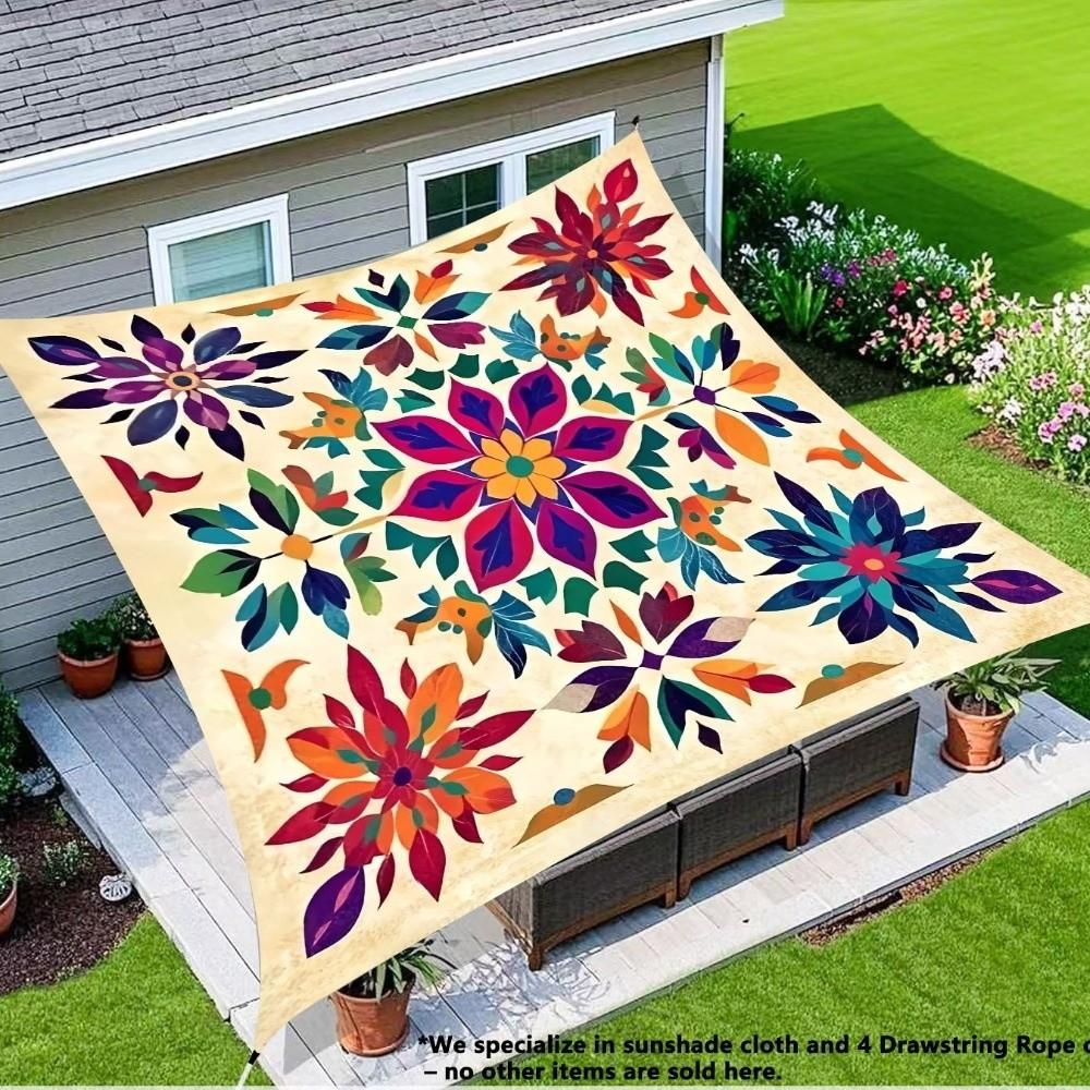 UV Resistant Canopy Cloth Cover Dacron Sunshade Tent Durable Outdoor Canopy Cover Garden Courtyard