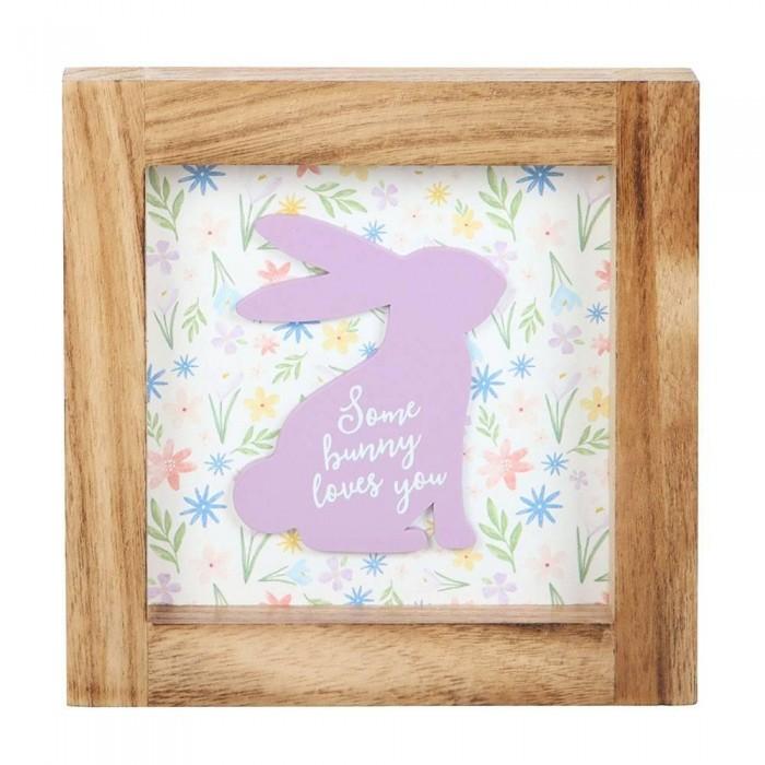 Something Different Some Bunny Loves You Wooden Framed Plaque