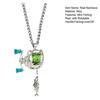 1/2Pcs Mini Fishing Reel Necklace Lightweight Hypoallergenic Alloy Spinning Reel Pendant Necklace with Rotatable Handle Fishing Lovers Gift