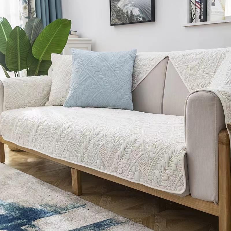 Four Seasons Universal Sofa Cushion Solid Color Modern Combination All-inclusive Universal Sofa Cover Non-slip Nordic Sofa Towel