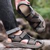 Fashion Mens Fashion Outdoor Sandals High Quality Male Beach Shoes Quick Dry Wading Aqua Flats Anti-collision Toe Summer Men Casual Shoe