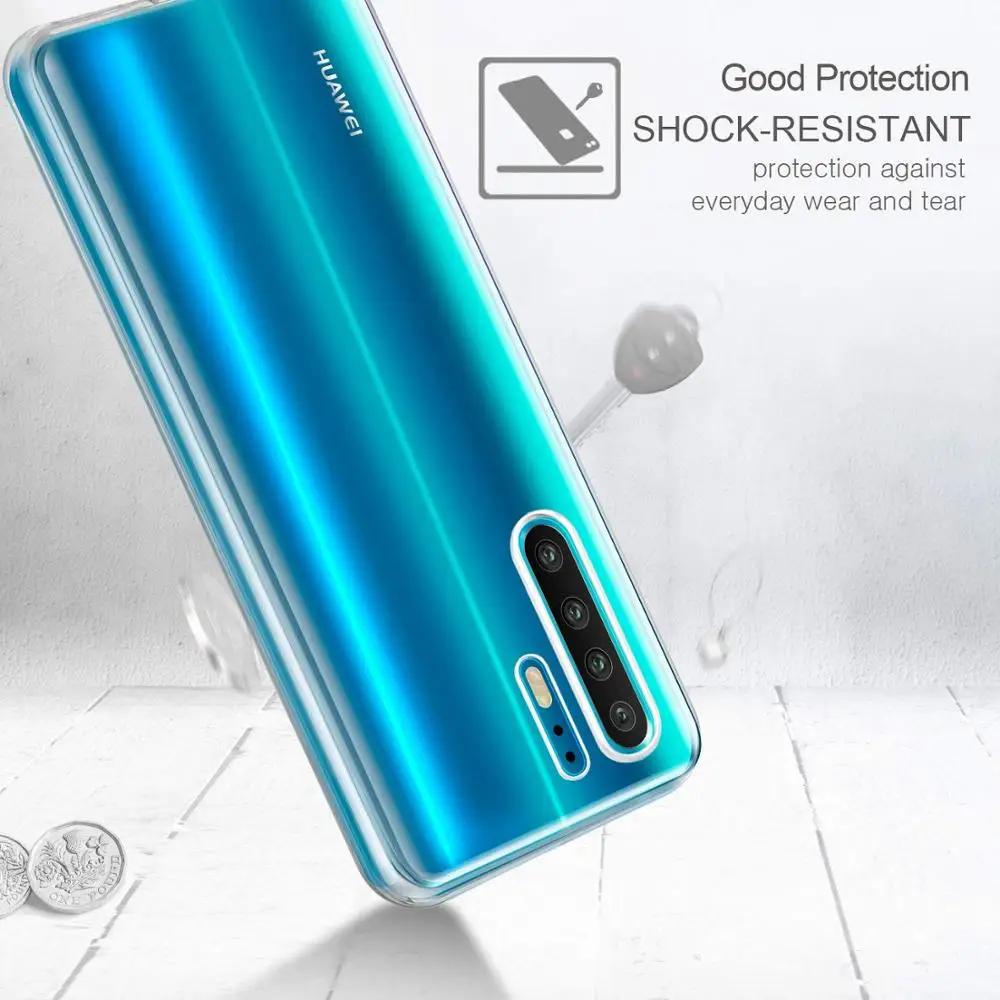 Чехол 360 градусов для всего тела для Huawei P30 P20 Pro Lite Двусторонний Силиконовый ТПУ Прозрачный Coque для Mate 30 20 10 Lite Y6 Y7 Y8 Funda
