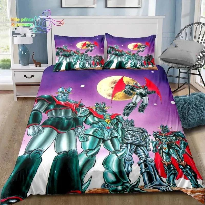 Mazinger z UFO Robot Grendizer Bedding Set Bedroom Soft Modern Bedspreads Comefortable Kids Duvet Cover Quilt Cover Pillowcase