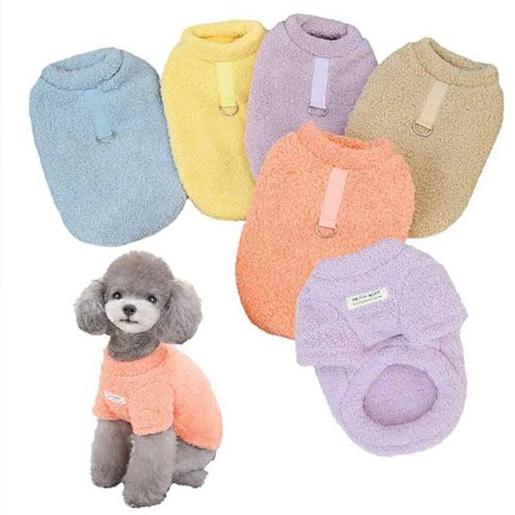 Winter Dog Sweater Warm Plush Dog Clothes for Small Medium Dogs Cats Soft Puppy Coat Jacket Chihuahua Teddy Costums Dog Supplies