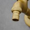 Antique brass garden hose tap GLEN long