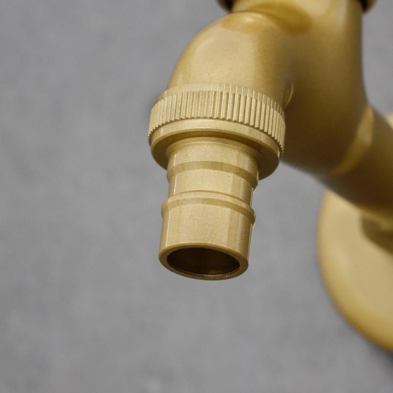 Antique brass garden hose tap GLEN long