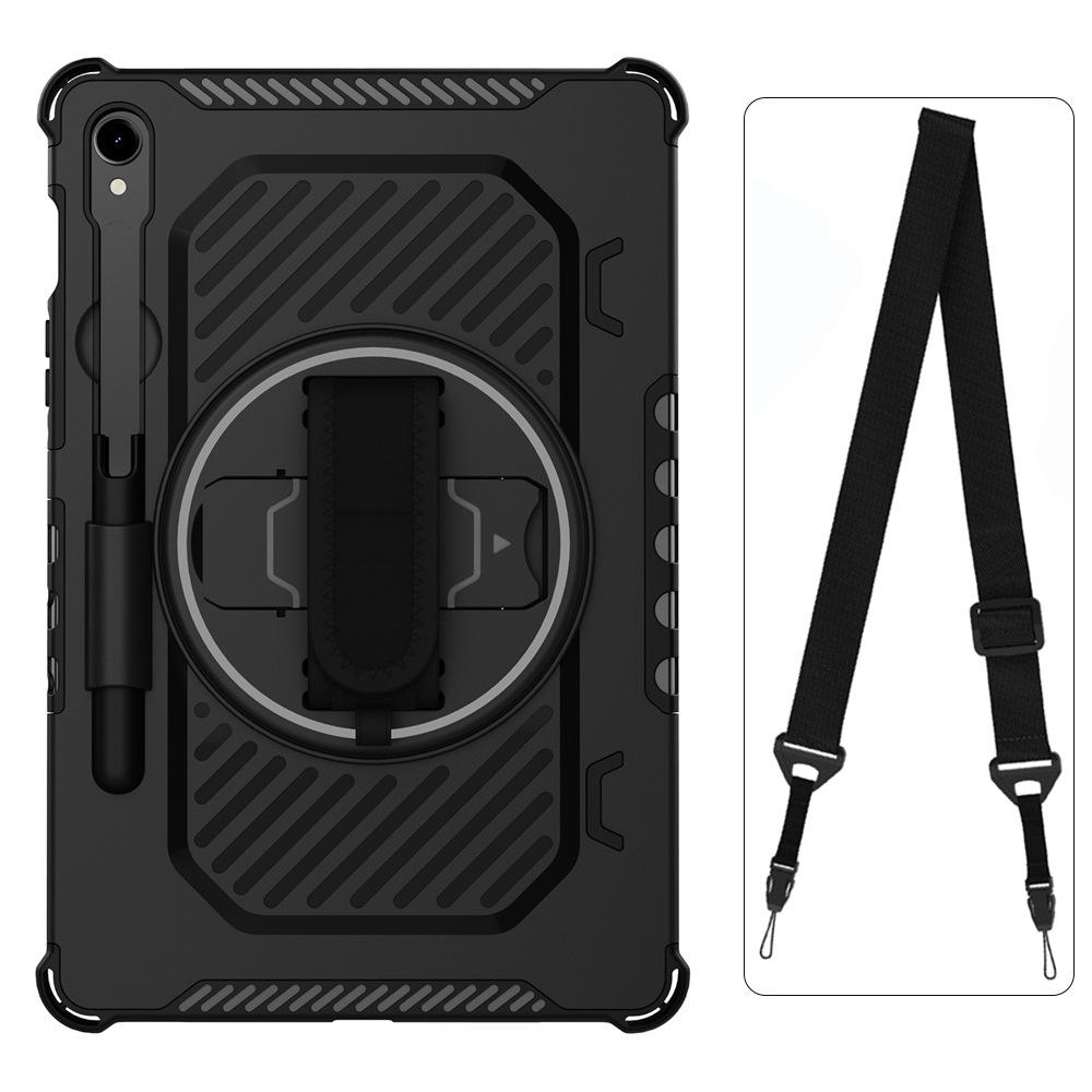 Suitable for Samsung Protective Case S7FES8plusS9FES9+S10plusA9A11plus with Rotating Stand and Hand Strap