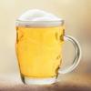 Large Glass Beer Mug with Thick Glass Handle 500 Ml 0.5L