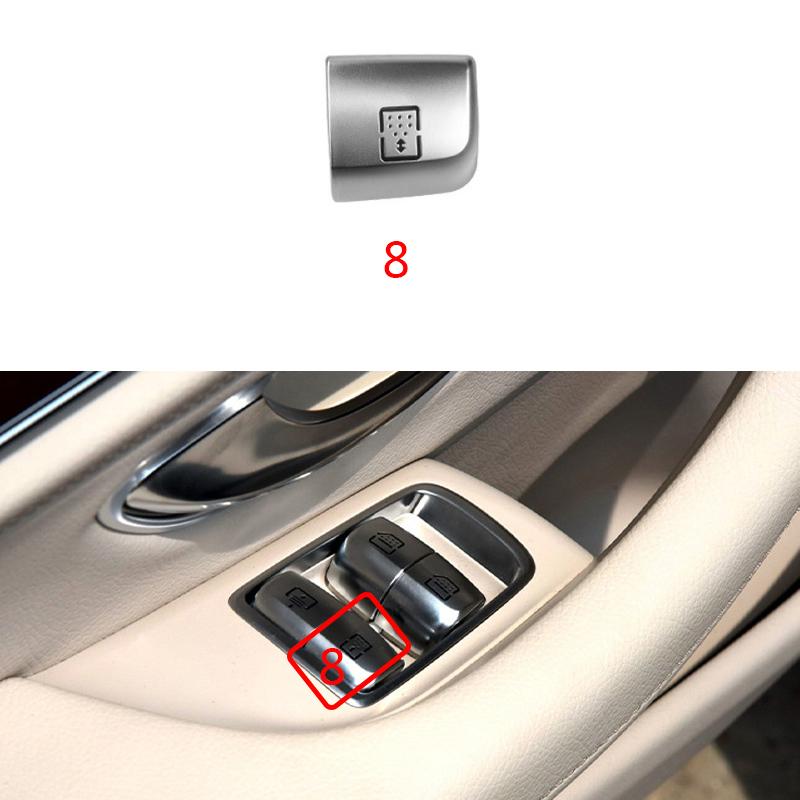 Car Rear Window Switch Button Cover Vehicle Door Glass Control Switch Cap For Mercedes Benz W222 For S Class 2014-