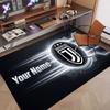 Tappeto Personalizzato Modello Juventus FC Stampa Nome Testo Morbido Antiscivolo Tappeto per Pavimento per Decorazione Interna Casa