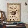 Kitchen Witchery Funny Posters Prints Room Decor Wall Pictures Witches Magic Knowledge Art Painting Home Decor Canvas Painting