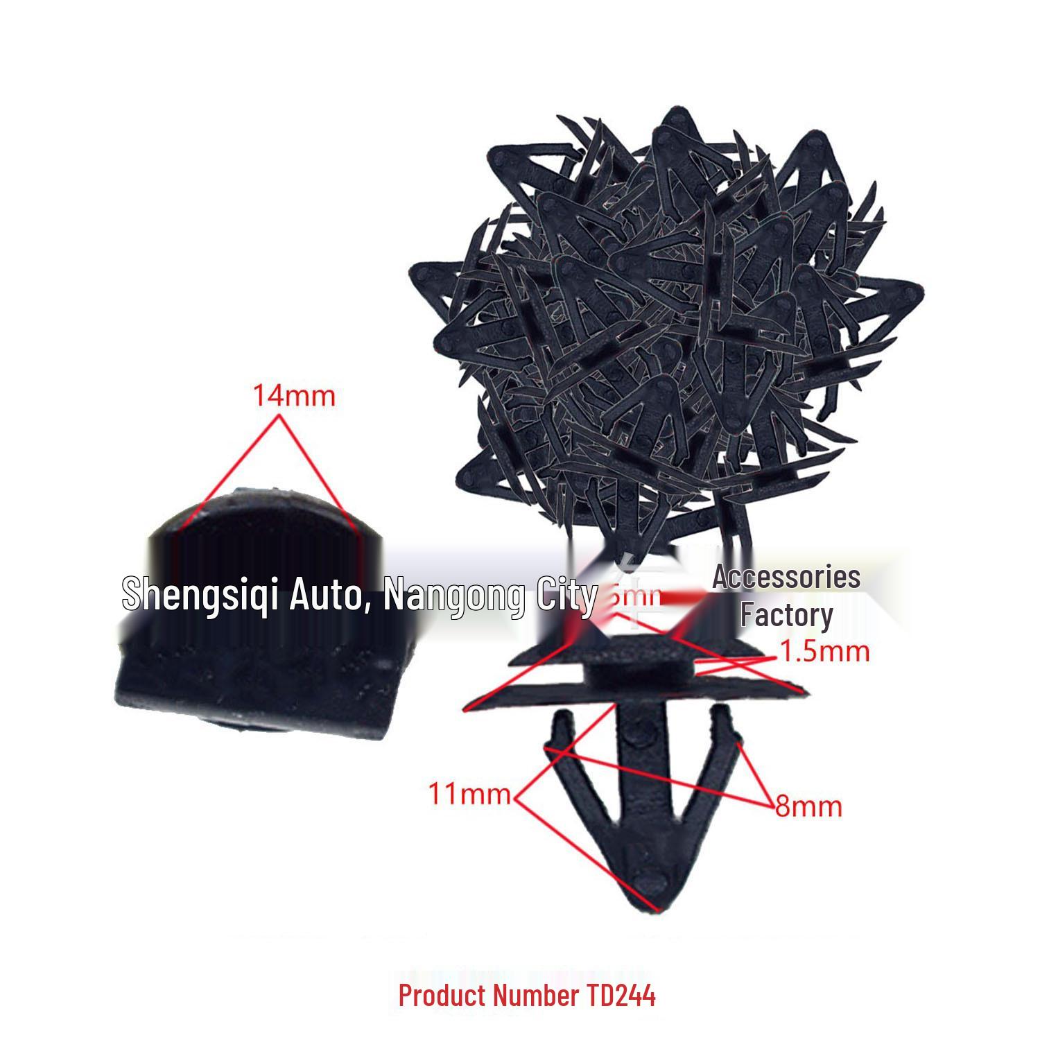 

Universal Car Fender Liner Trim Clip & Decoration Buckle Set Set of 10000