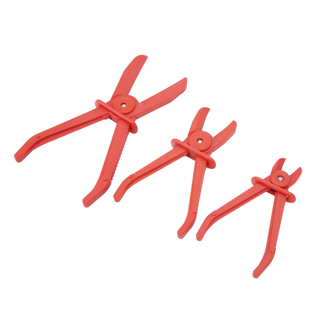 3pcs Plastic Hose Clamp Tool Pipe Tube Cutting Off Pliers with AntiSlipping Handle(Red )