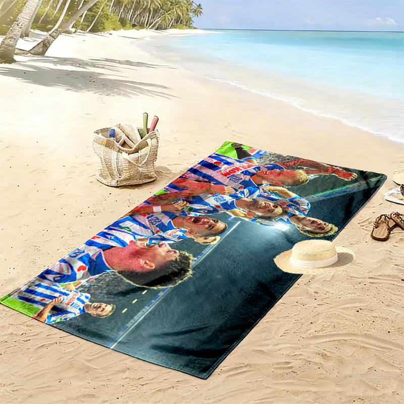 Asciugamano da Spiaggia Stampa SC Heerenveen, Asciugamano Grande Morbido Asciugatura Rapida per Spiaggia Campeggio Nuoto