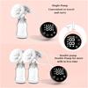 Electric Breast Pump, Hands Free Breast Pump 3 Modes 9 Levels, Double Wearable Breastfeeding Pump with Breastmilk Storage Bags & Pacifier Brush,