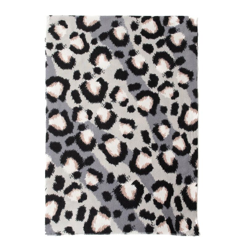 Imitation Cashmere Scarf Women's High End Cow Stripe Print New Versatile Casual Warm Scarf