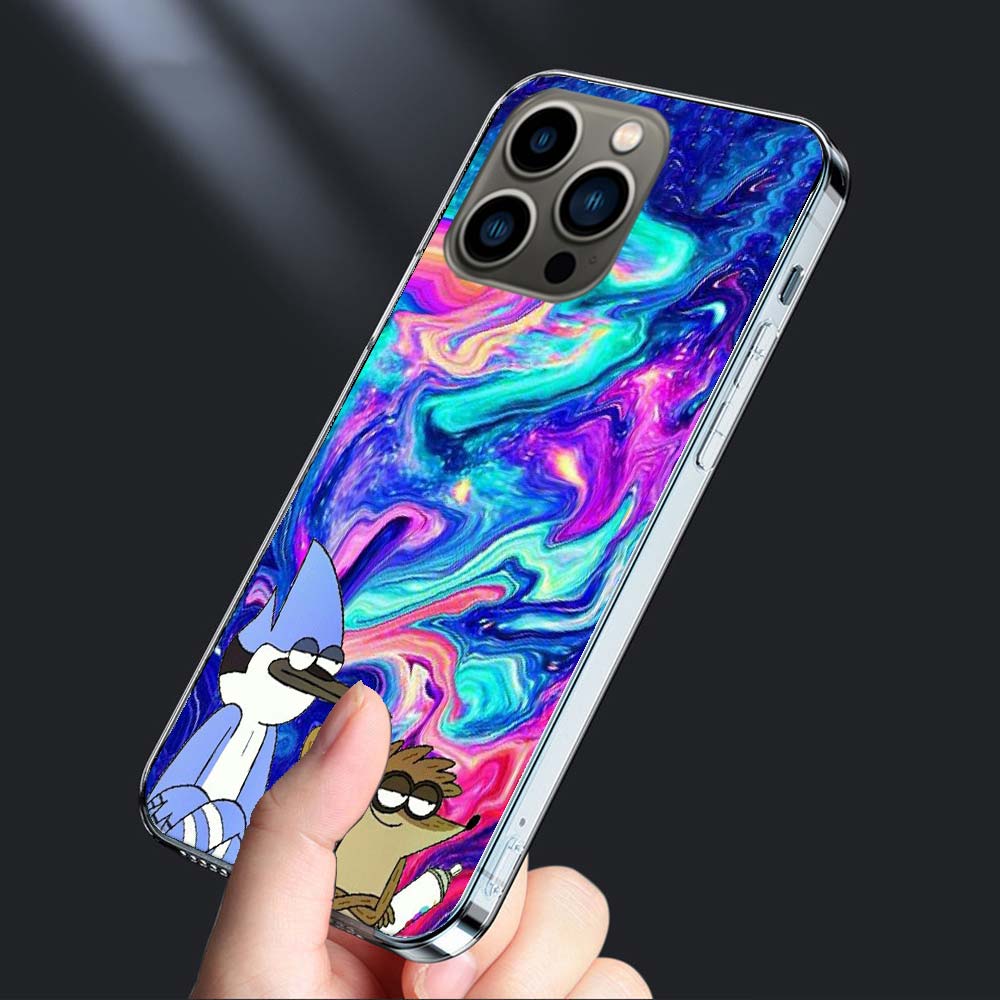 Cartoon Regulars Cute Show Phone Case For Iphone 16E 15 Pro 14 Plus 17E 16 17 Pro Max Air 11 12 13 Mini Shockproof Capa Cute