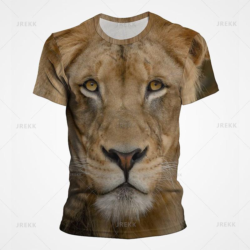 Funny Animal Lion 3D Printed T-Shirt For Men Women Fashion Casual Cool Graphic