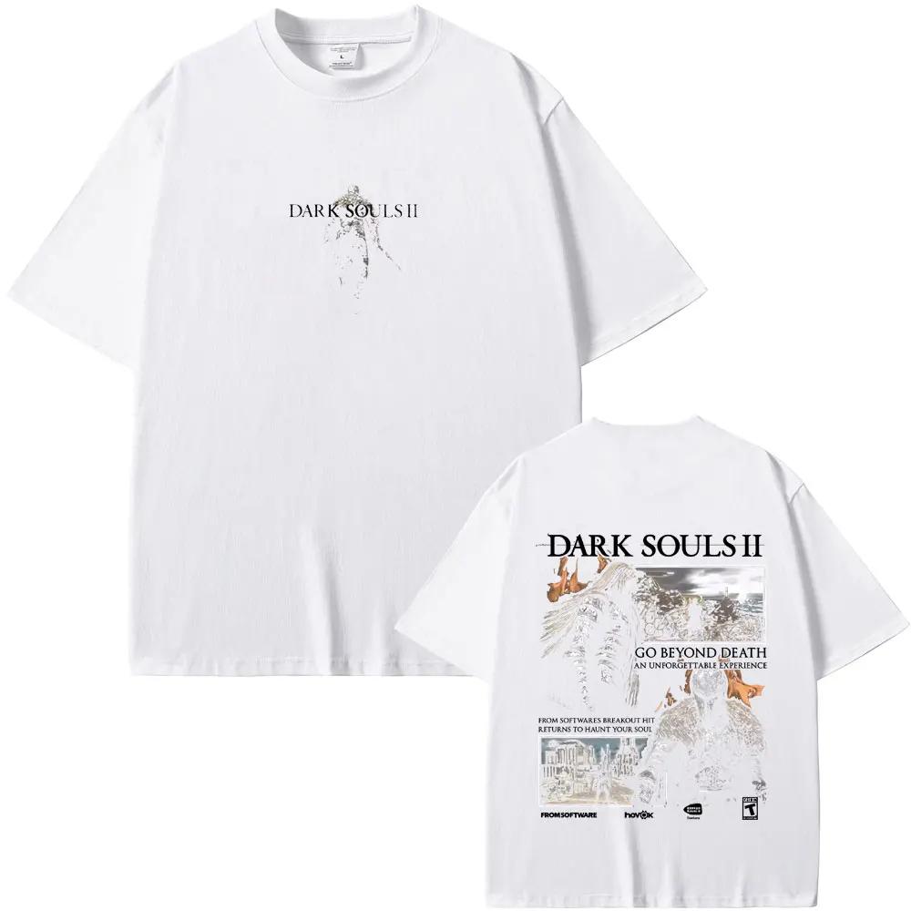 Game Dark Souls Merch T Shirts Unisex Women Vintage Gothic Rock Streetwear Unisex Fashion Punk Oversized Tshirt Unisex Cotton Tees