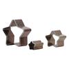 3pcs Different Sizes Leather Die Cutter Steel Material With Storage Box Leather Punch Die Set Hollow Star Design