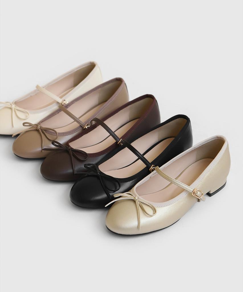 Sappun Layla Ribbon Mary Jane Flat Shoes (2Cm) (Type A)