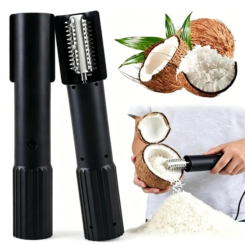 Grattugia Elettrica Portatile per Cocco Usb Raschietto Manuale Macchina Trituratore Automatico Sbucciatore Strumento da Cucina a Un Pulsante