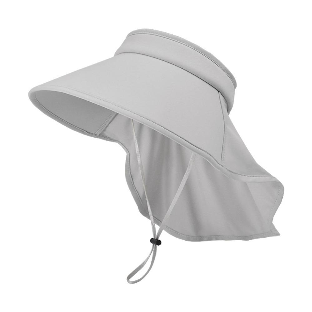 Ice Silk Summer Men Visor Cap Wide Brim Mountaineering Cap Fashion Sun Cap  Famale
