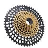 12 Speed Bicycle Cassette 11 to 50T Aluminum Steel Lightweight Bike Cassette Sprocket for Mountain Bikes Black Gold