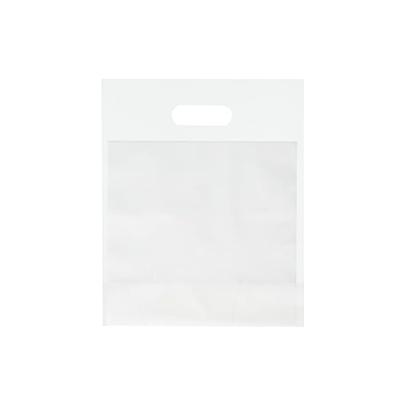 Heads Elegant PE Gift Bags, Semi-Transparent, W200 x D80 x H250mm, Size S, Gusseted Bottom, Same Design on Both Sides, 100 Bags, HEADS EG-5